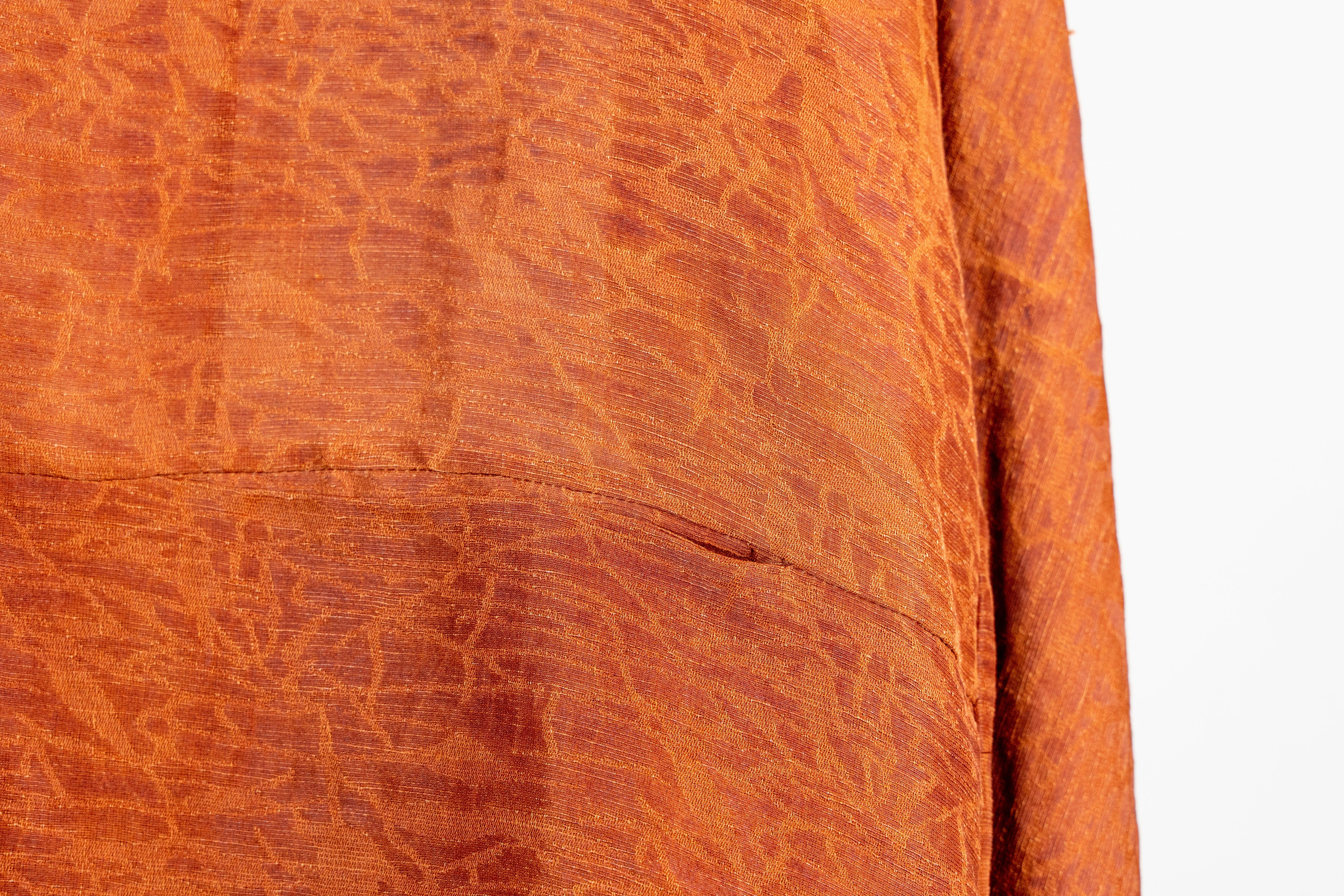 Red Xiangyunsha Jacket | Handcrafted Natural Silk with Branch Pattern - Yunsoar
