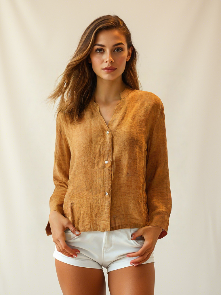 Red Xiangyunsha Jacket | Handcrafted Natural Silk with Branch Pattern - Yunsoar