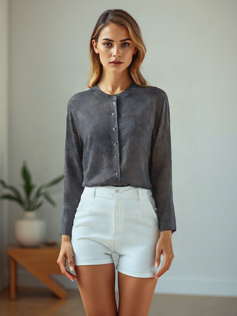 Guan Le Crepe Xiangyunsha Tie Blouse | Artisan Silk Heritage Wear - Yunsoar
